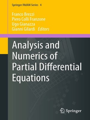 cover image of Analysis and Numerics of Partial Differential Equations